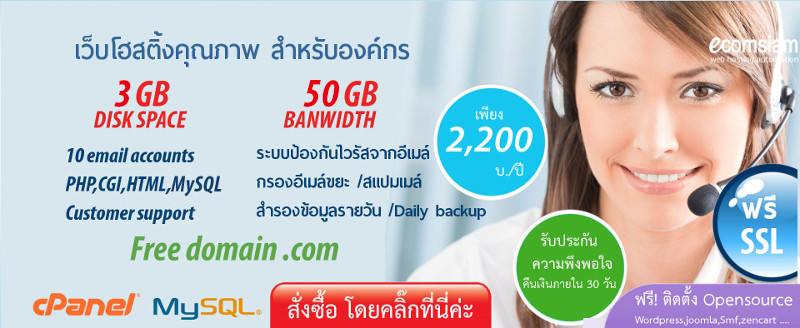 web hosting thailand banner